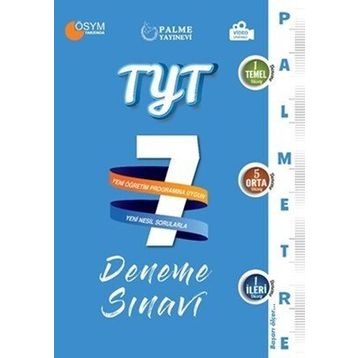 Tyt Palmetre Serisi 7 Deneme Palme Yayınları
