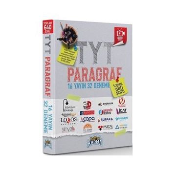 TYT Paragraf 16 Yayın 32 Deneme-Master Karma Yayınları