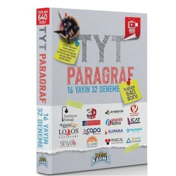 TYT Paragraf 16 Yayın 32 Deneme-Master Karma Yayınları