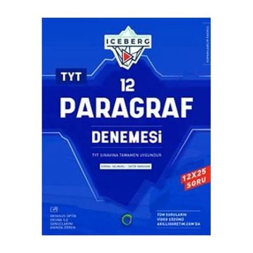TYT Paragraf Iceberg 12 Deneme - Okyanus Yayınları