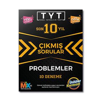 TYT Problemler Çıkmış Sorular Tıpkı Basım 10 Deneme Ünlüler Karması
