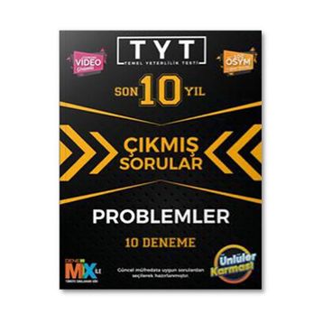 TYT Problemler Çıkmış Sorular Tıpkı Basım 10 Deneme Ünlüler Karması