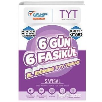 TYT Sayısal 6 Gün 6 Fasikül Genel Tekrar Kamp Kitabı-Kurumsal Yayınları