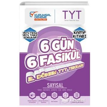 TYT Sayısal 6 Gün 6 Fasikül Genel Tekrar Kamp Kitabı-Kurumsal Yayınları