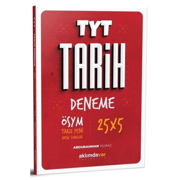 TYT Tarih 5X25 Çözümlü Deneme Aklımdavar Yayıncılık