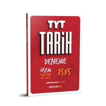 TYT Tarih 5X25 Çözümlü Deneme Aklımdavar Yayıncılık