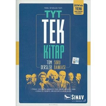 TYT Tüm Dersler Soru Bankası Tek Kitap Sınav Dergisi Yayınları Sınav Yayınları