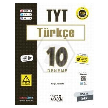 Tyt Türkçe 10'lu Deneme Sınavı - Üçgen Yayınları