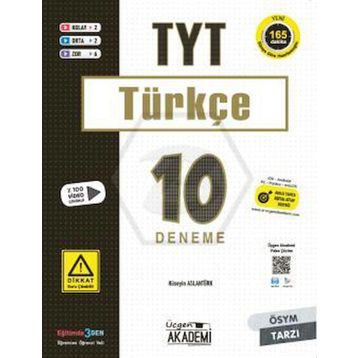 Tyt Türkçe 10'lu Deneme Sınavı - Üçgen Yayınları