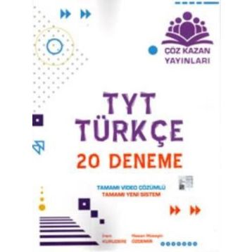 TYT Türkçe 20 Deneme Sınavı Çöz Kazan Yayınları