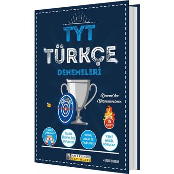 TYT Türkçe Denemeleri Antrenör Yayınları