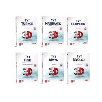 TYT Türkçe Matematik Geometri Fizik Kimya Biyoloji Soru Bankası Fırsat Seti-Çözüm 3D Yayınları