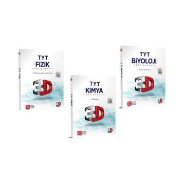 TYT Türkçe Matematik Geometri Fizik Kimya Biyoloji Soru Bankası Fırsat Seti-Çözüm 3D Yayınları