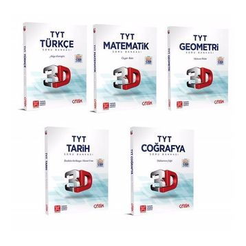 TYT Türkçe Matematik Geometri Tarih Coğrafya Soru Bankası Fırsat Seti-Çözüm 3D Yayınları