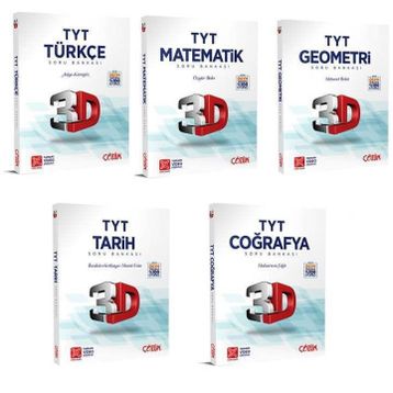 TYT Türkçe Matematik Geometri Tarih Coğrafya Soru Bankası Fırsat Seti-Çözüm 3D Yayınları