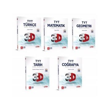 TYT Türkçe Matematik Geometri Tarih Coğrafya Soru Bankası Fırsat Seti-Çözüm 3D Yayınları