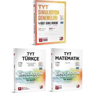 TYT Türkçe Matematik ve 4'lü Genel Deneme Seti - 3D Yayınları