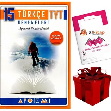 TYT Türkçe Tamamı Çözümlü 15'li Denemeleri Apotemi Yayınları