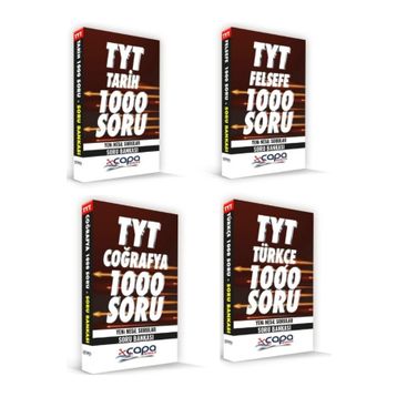 TYT Türkçe-Tarih-Coğrafya-Felsefe Soru Bankası Seti - Çapa Yayınları