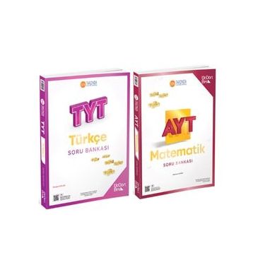 TYT Türkçe ve AYT Matematik Soru Bankası 2 Kitap Set-Üç Dört Beş Yayıncılık