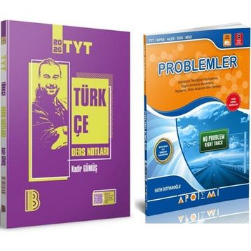 TYT Türkçe Video Ders Notları ve Apotemi Problemler Soru Bankası 2 Kitap Set-Benim Hocam Yayınları
