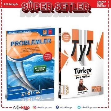 TYT Türkçe Video Ders Notları ve Apotemi Problemler Soru Bankası 2 Kitap Set-Benim Hocam Yayınları