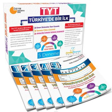 TYT Video Çözümlü Ve Analizli 5 Deneme Cevdet Özsever Yayınları