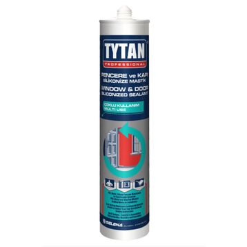 Tytan Siyah 500 gr Pencere Kapı Silikonize Mastik Yapıştırıcısı