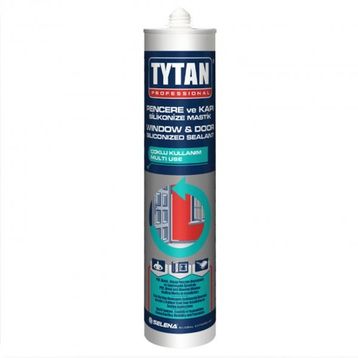 Tytan Siyah 500 gr Pencere Kapı Silikonize Mastik Yapıştırıcısı