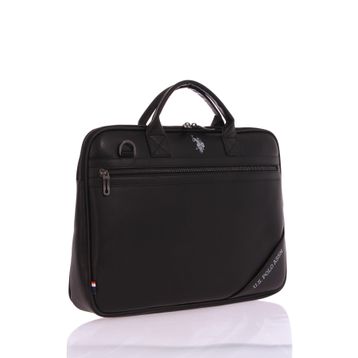 U.S. Polo Assn. 24586 Siyah Vegan Deri Laptop Evrak Çantası