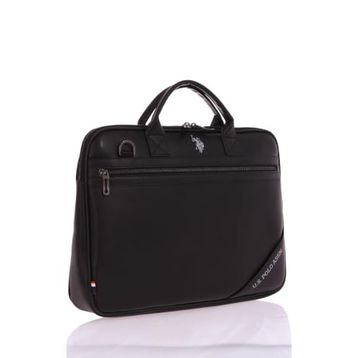 U.S. Polo Assn. 24586 Siyah Vegan Deri Laptop Evrak Çantası