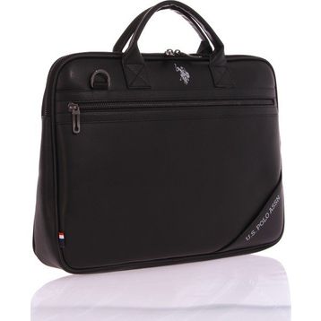 U.S. Polo Assn. 24586 Siyah Vegan Deri Laptop Evrak Çantası