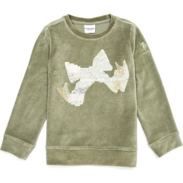 U.S. Polo Assn. 50240637-VR183 Açık Haki Kız Çocuk Sweatshirt