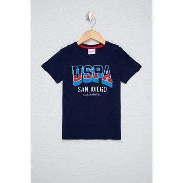 U.S. Polo Assn. 50247343 Lacivert Bisiklet Yaka Erkek Çocuk T-shirt