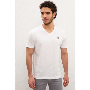 U.S. Polo Assn. 50247371 Beyaz Polo Yaka Erkek T-shirt