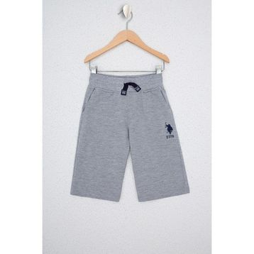 U.S. Polo Assn. 50248948 Gri Melanj Örme Erkek Çocuk Şort