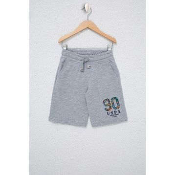 U.S. Polo Assn. 50248948 Gri Melanj Örme Erkek Çocuk Şort