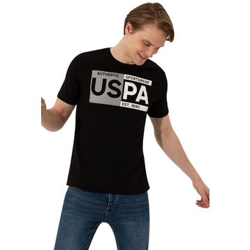 U.S. Polo Assn. 50252132 Siyah Bisiklet Yaka Oversize Erkek T-shirt