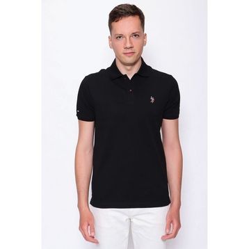 U.S. Polo Assn. 50252132 Siyah Bisiklet Yaka Oversize Erkek T-shirt