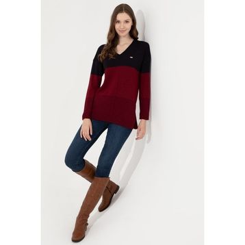 U.S. Polo Assn. 50252208-VR033 Triko Lacivert Kadın Kazak