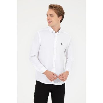 U.S. Polo Assn. 50254432-VR013 Beyaz Erkek Gömlek