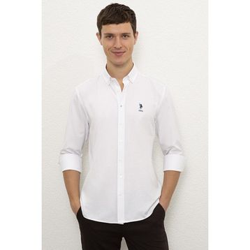 U.S. Polo Assn. 50262491-VR013 Beyaz Erkek Gömlek