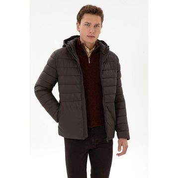U.S. Polo Assn. 50310049-VR084 Koyu Kahverengi Erkek Mont