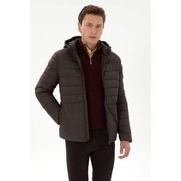U.S. Polo Assn. 50310049-VR084 Koyu Kahverengi Erkek Mont