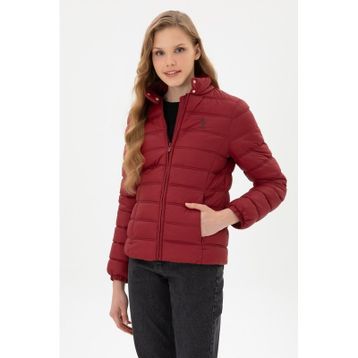 U.S. Polo Assn. 50312005-VR014 Bordo Kadın Mont
