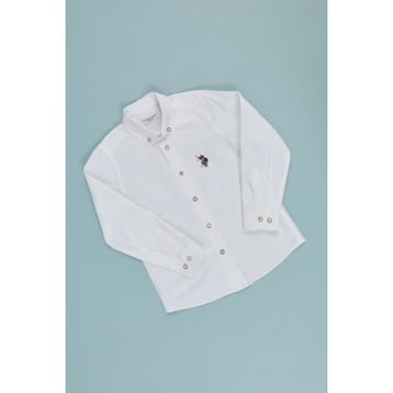U.S. Polo Assn. 50320232-VR013 Beyaz Erkek Çocuk Gömlek