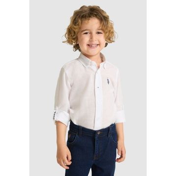 U.S. Polo Assn. 50324683-VR013 Beyaz Erkek Çocuk Gömlek