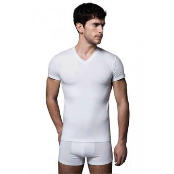 U.S. Polo Assn. 80194 Kısa Kol V Yaka 2'li Beyaz Erkek Atlet