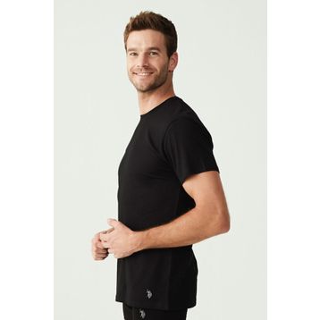 U.S. Polo Assn. 80197 Erkek Beyaz 2'li Yuvarlak Yaka Atlet