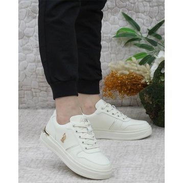 U.S. Polo Assn. Alka 5FX Bej Kadın Klasik Sneaker